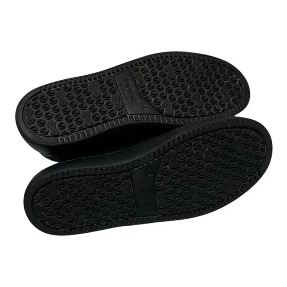 Vionic MABLE Pro Slip Resistant Leather Sneaker- Black Size 6.5 With Vio Grip - Picture 9 of 10